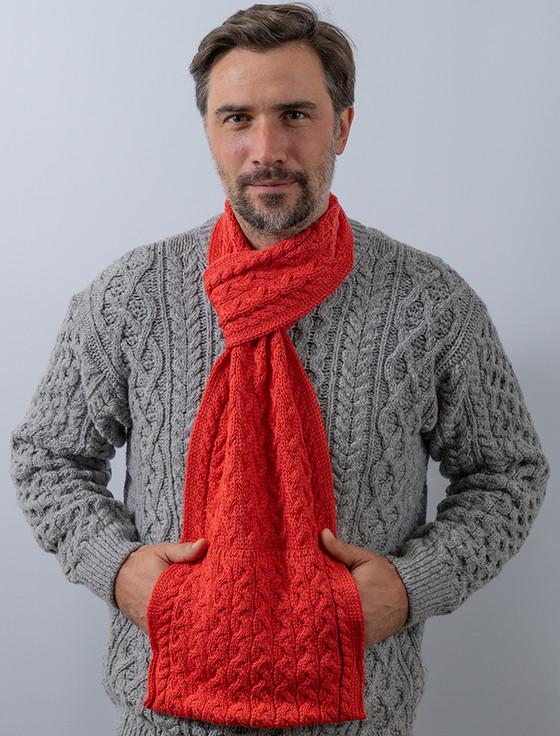 Aran Cashmere M‎en's Pull ‎Th‎rough Scarf