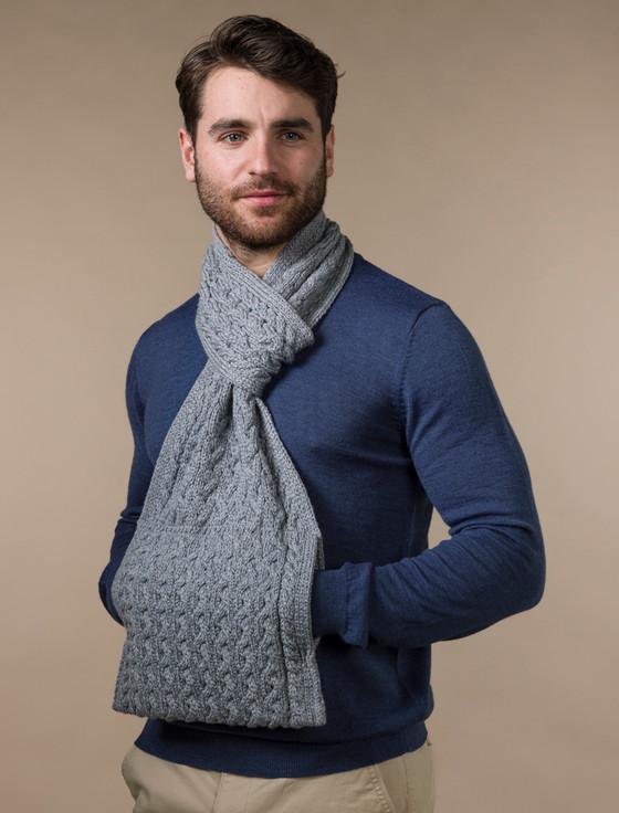 aran cashmere Men's Pull Through Scarf