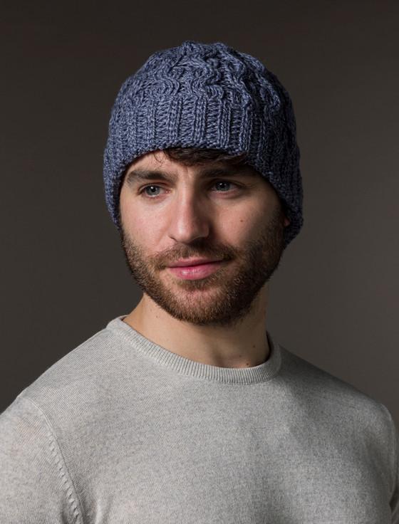 Aran Cashmere M‎erino Wool Cable Knit Hat