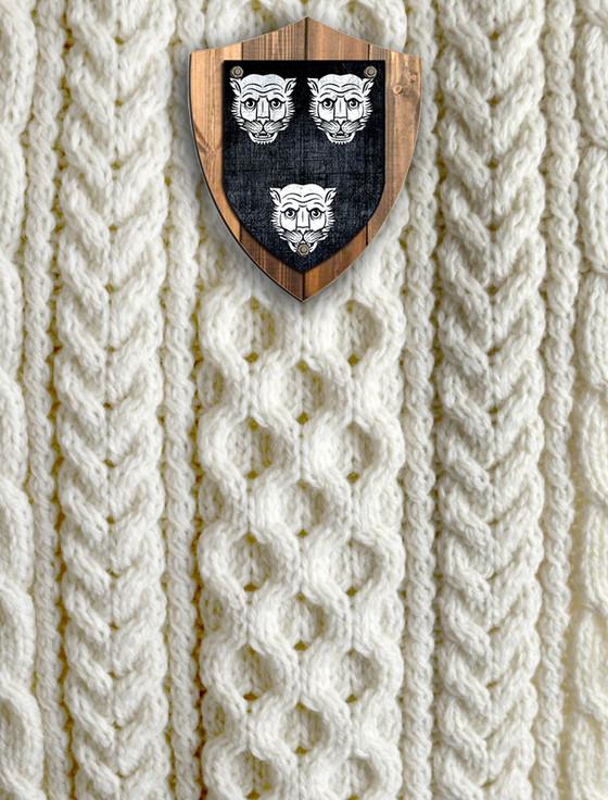Aran Cashmere Magee Clan Aran Throw
