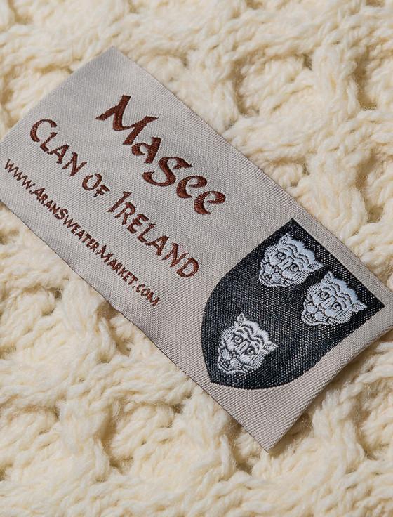 aran cashmere Magee Clan Aran Wrap