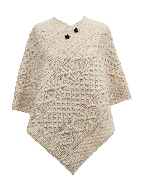 aran cashmere Maguire Clan Aran Poncho