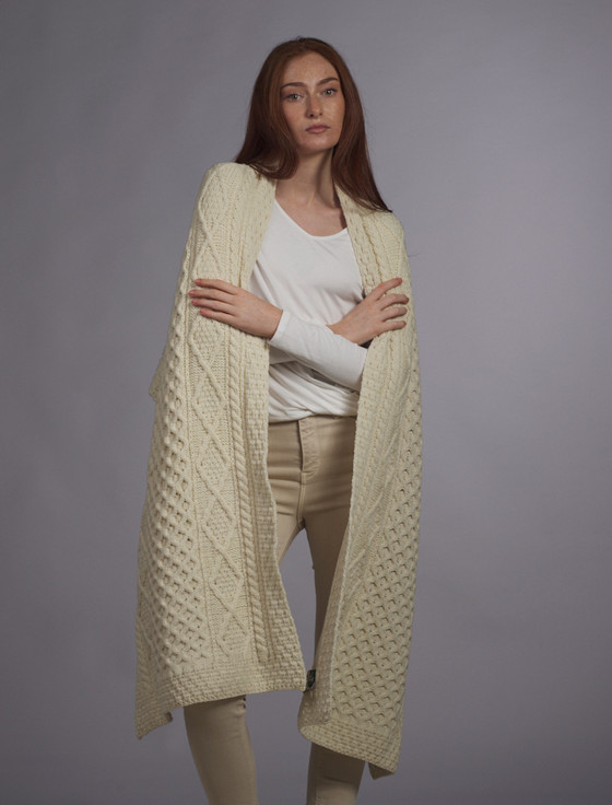 Aran Cashmere Maguire Clan Aran Wrap