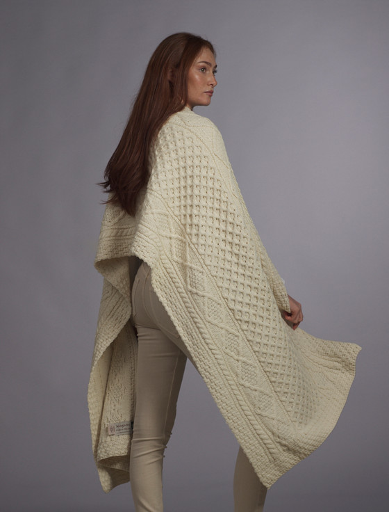 aran cashmere Maguire Clan Aran Wrap