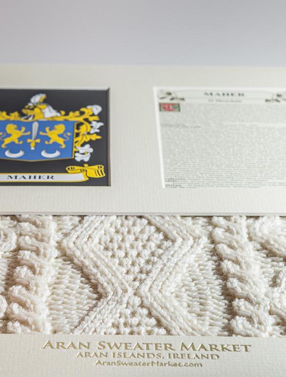 Aran Cashmere Maher Clan Aran & History Display