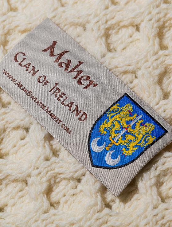 Aran Cashmere Maher Clan Aran Throw