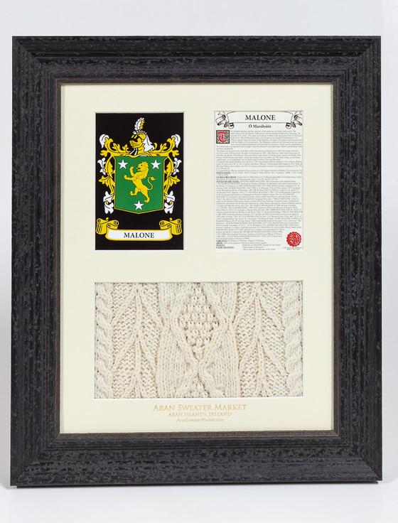 aran cashmere Malone Clan Aran & History Display