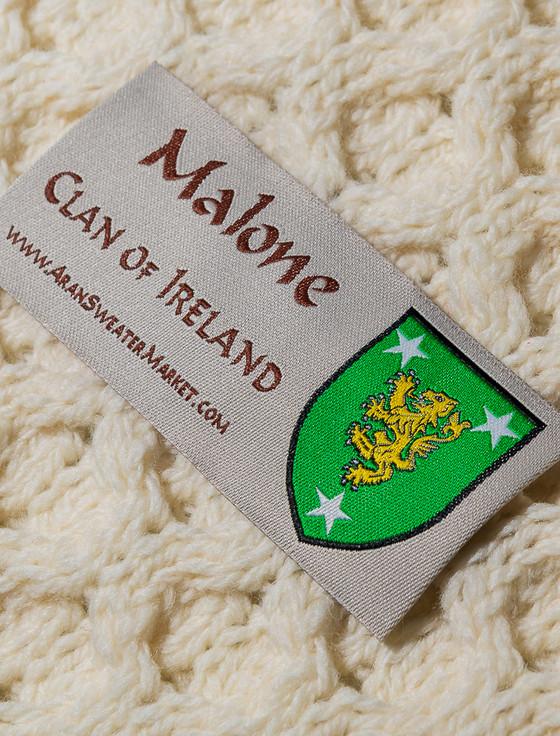 Aran Cashmere Malone Clan Aran Poncho