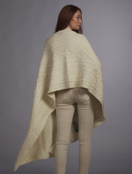 Aran Cashmere Malone Clan Aran Wrap