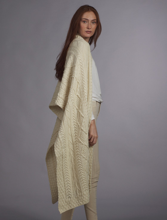 Aran Cashmere Malone Clan Aran Wrap
