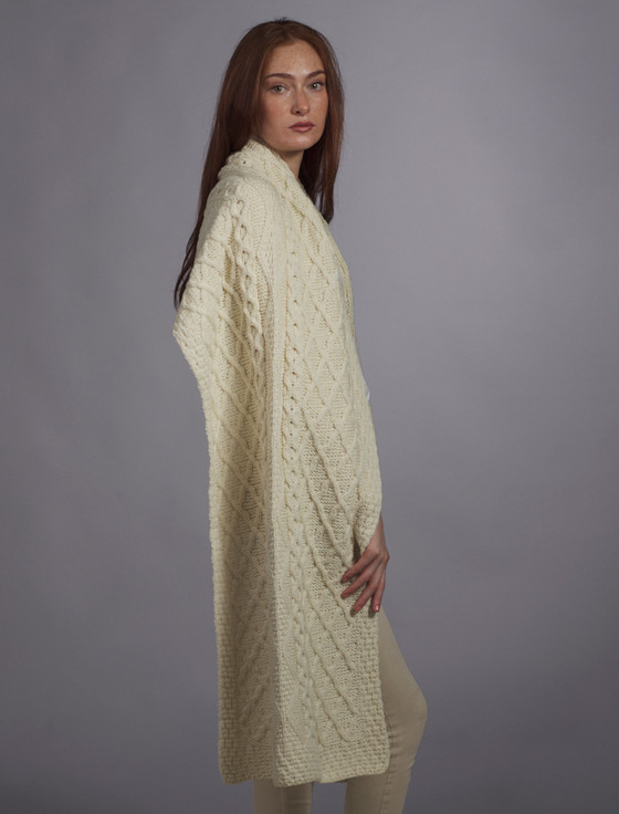 Aran Cashmere Maloney Clan Aran Wrap