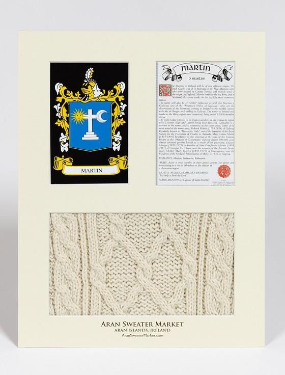 Aran Cashmere Martin Clan Aran & History Display