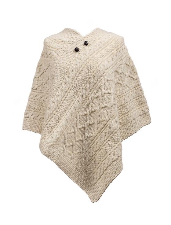 aran cashmere Martin Clan Aran Poncho