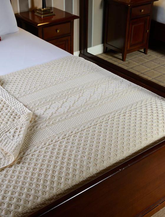 aran cashmere Martin Clan Aran Throw