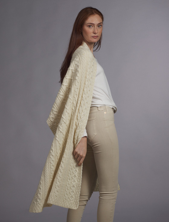 aran cashmere Martin Clan Aran Wrap