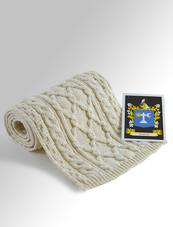 aran cashmere Martin Clan Scarf