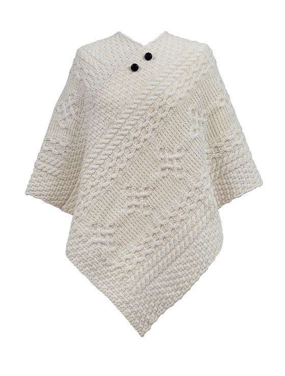 aran cashmere Mason Clan Aran Poncho