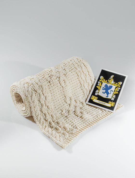 aran cashmere Mason Clan Scarf