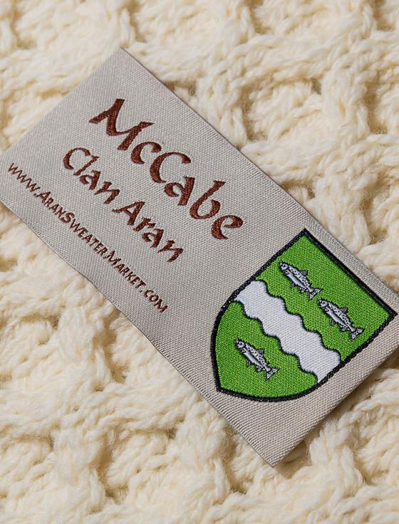 Aran Cashmere Mc Cabe Clan Aran Poncho