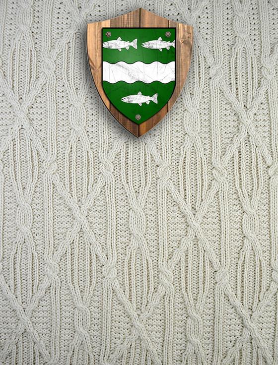 aran cashmere Mc Cabe Clan Aran Throw