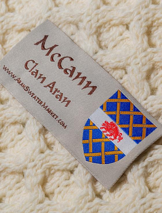 Aran Cashmere Mc Cann Clan Aran Poncho