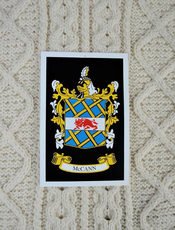 Aran Cashmere Mc Cann Clan Aran Throw