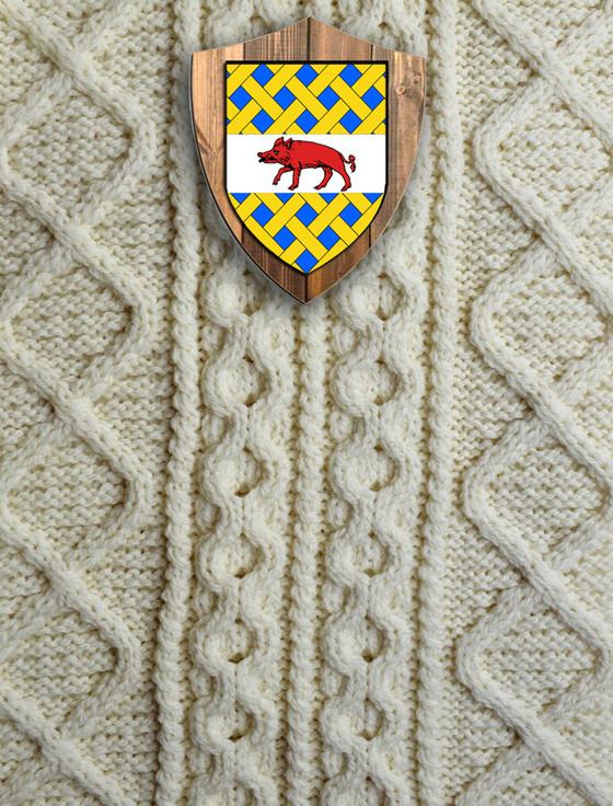 aran cashmere Mc Cann Clan Aran Throw