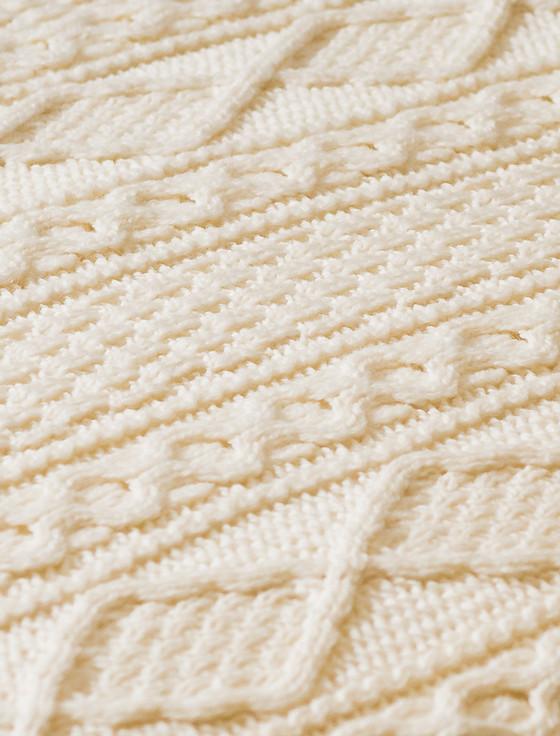 Aran Cashmere Mc Carthy Clan Aran Bed Runner