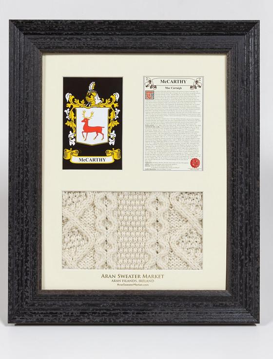aran cashmere Mc Carthy Clan Aran & History Display