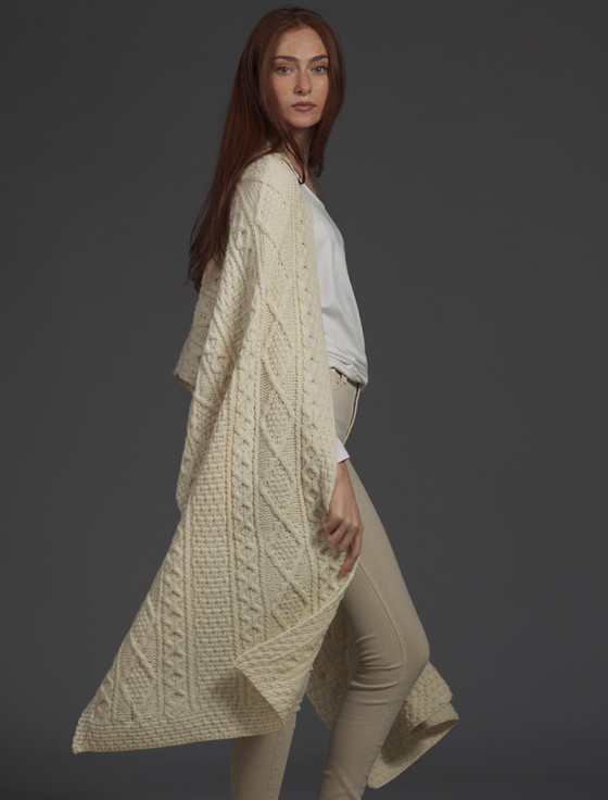Aran Cashmere Mc Carthy Clan Aran Wrap