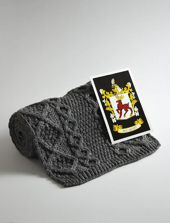 Aran Cashmere Mc Carthy Clan Scarf