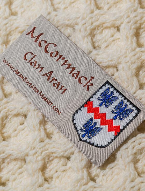 Aran Cashmere Mc Cormack Clan Aran Poncho