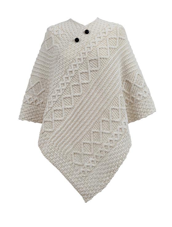 aran cashmere Mc Cormack Clan Aran Poncho
