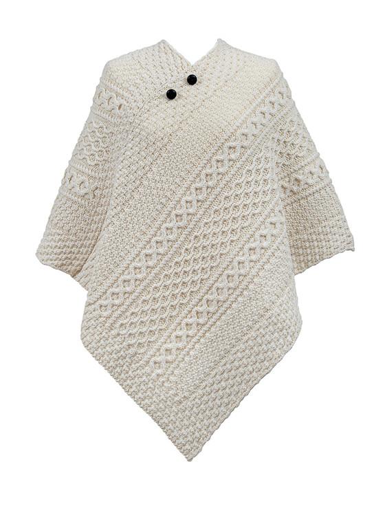 aran cashmere Mc Coy Clan Aran Poncho