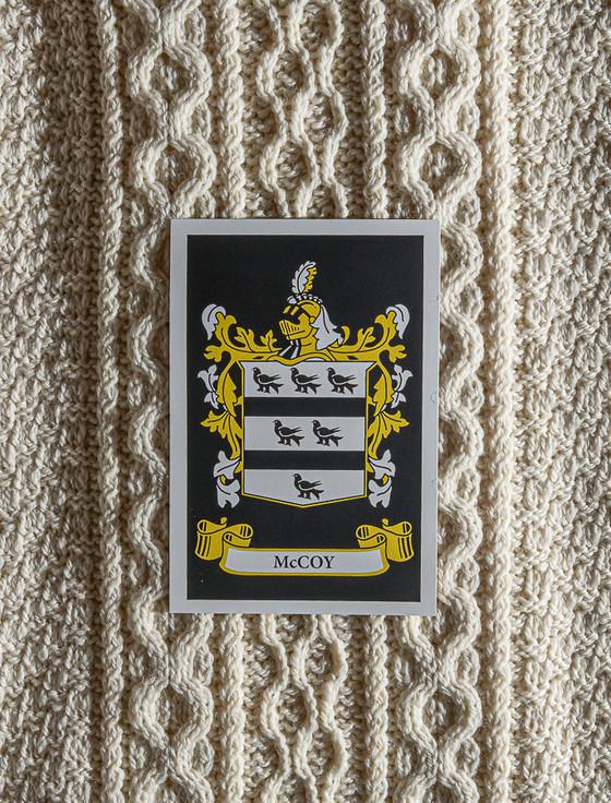 Aran Cashmere Mc Coy Clan Aran Throw