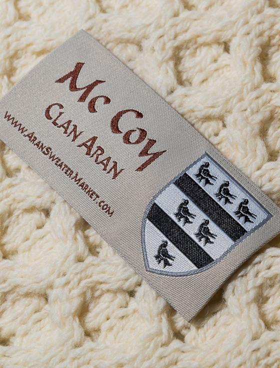 Aran Cashmere Mc Coy Clan Aran Throw