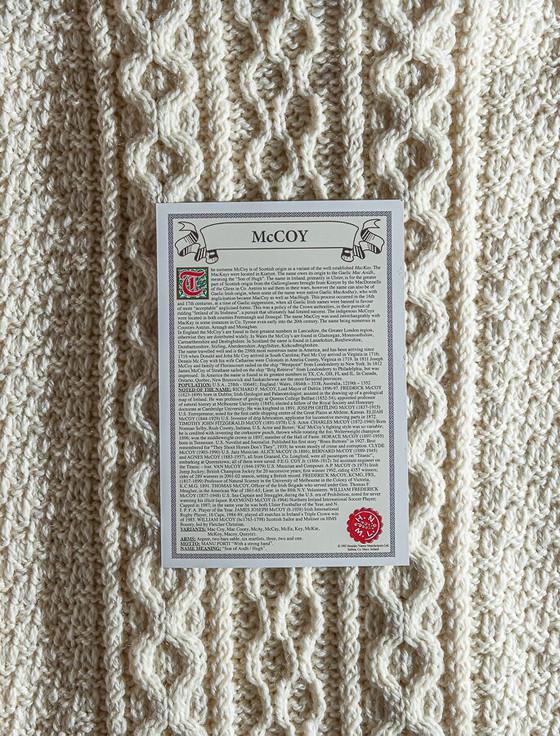 Aran Cashmere Mc Coy Clan Scarf