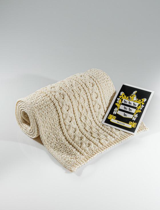 aran cashmere Mc Coy Clan Scarf