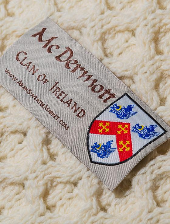 Aran Cashmere Mc Dermott Clan Aran Bed Runner