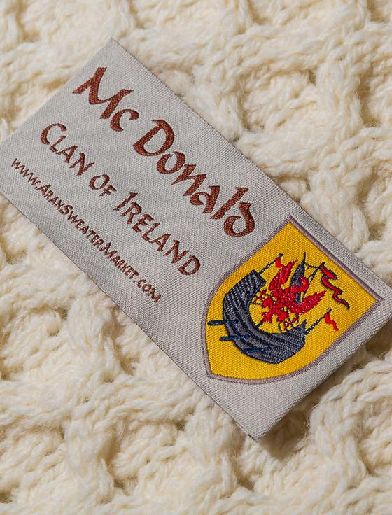 Aran Cashmere Mc Donald Clan Aran Bed Runner
