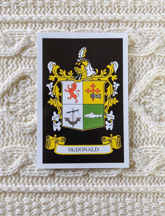 Aran Cashmere Mc Donald Clan Aran Throw