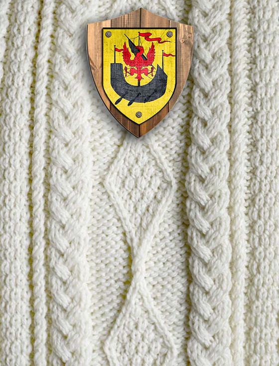 Aran Cashmere Mc Donald Clan Aran Throw