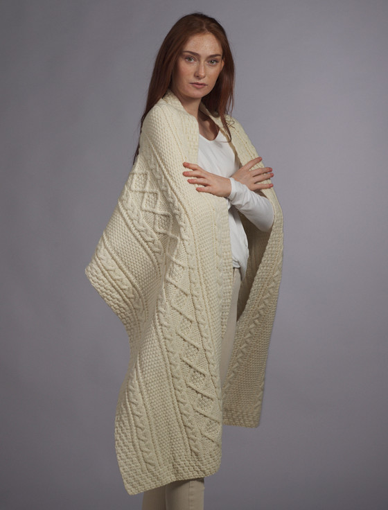 Aran Cashmere Mc Donald Clan Aran Wrap