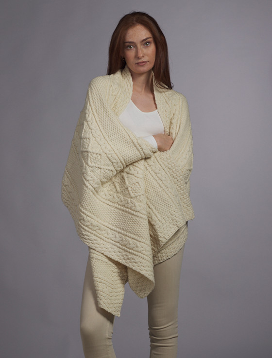 Aran Cashmere Mc Donald Clan Aran Wrap
