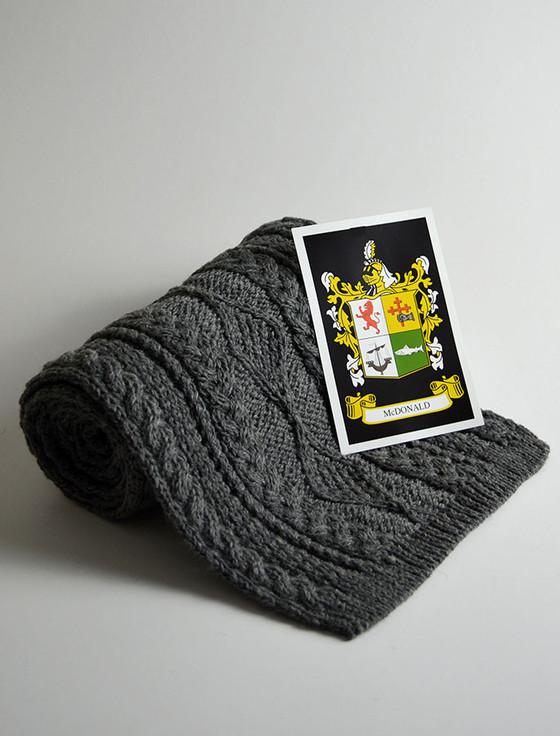 Aran Cashmere Mc Donald Clan Scarf