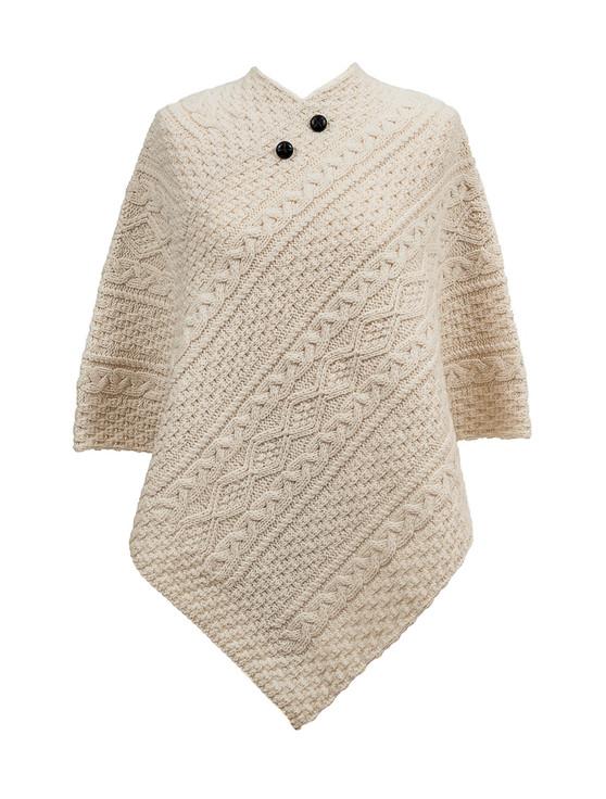 aran cashmere Mc Donnell Clan Aran Poncho