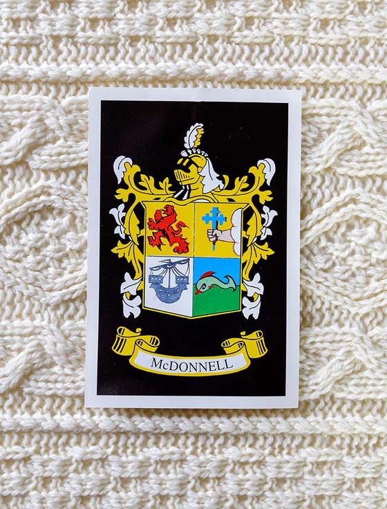 Aran Cashmere Mc Donnell Clan Aran Throw