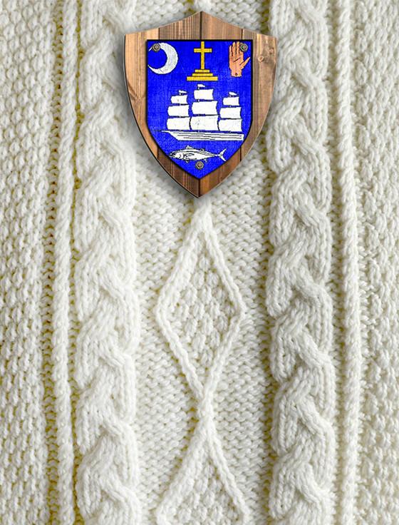 Aran Cashmere Mc Donnell Clan Aran Throw