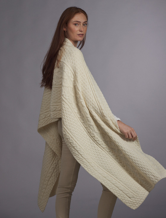 Aran Cashmere Mc Donnell Clan Aran Wrap