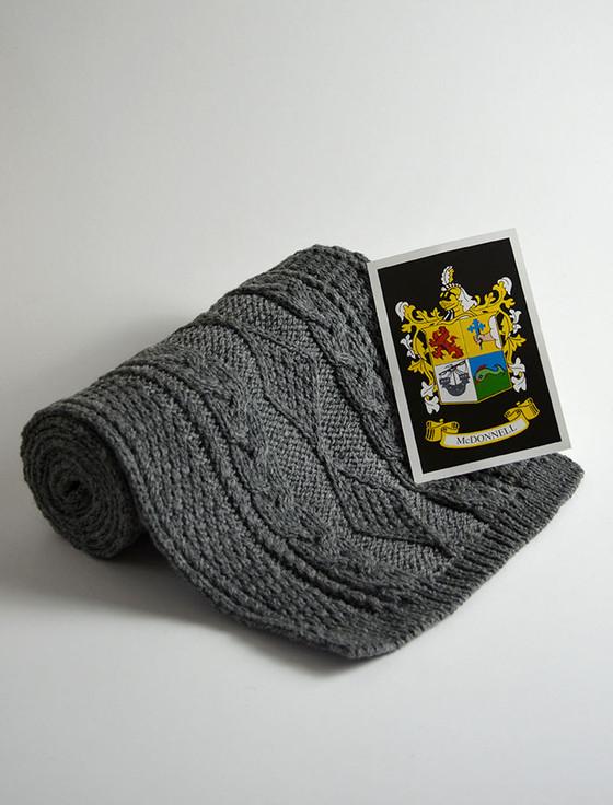 Aran Cashmere Mc Donnell Clan Scarf
